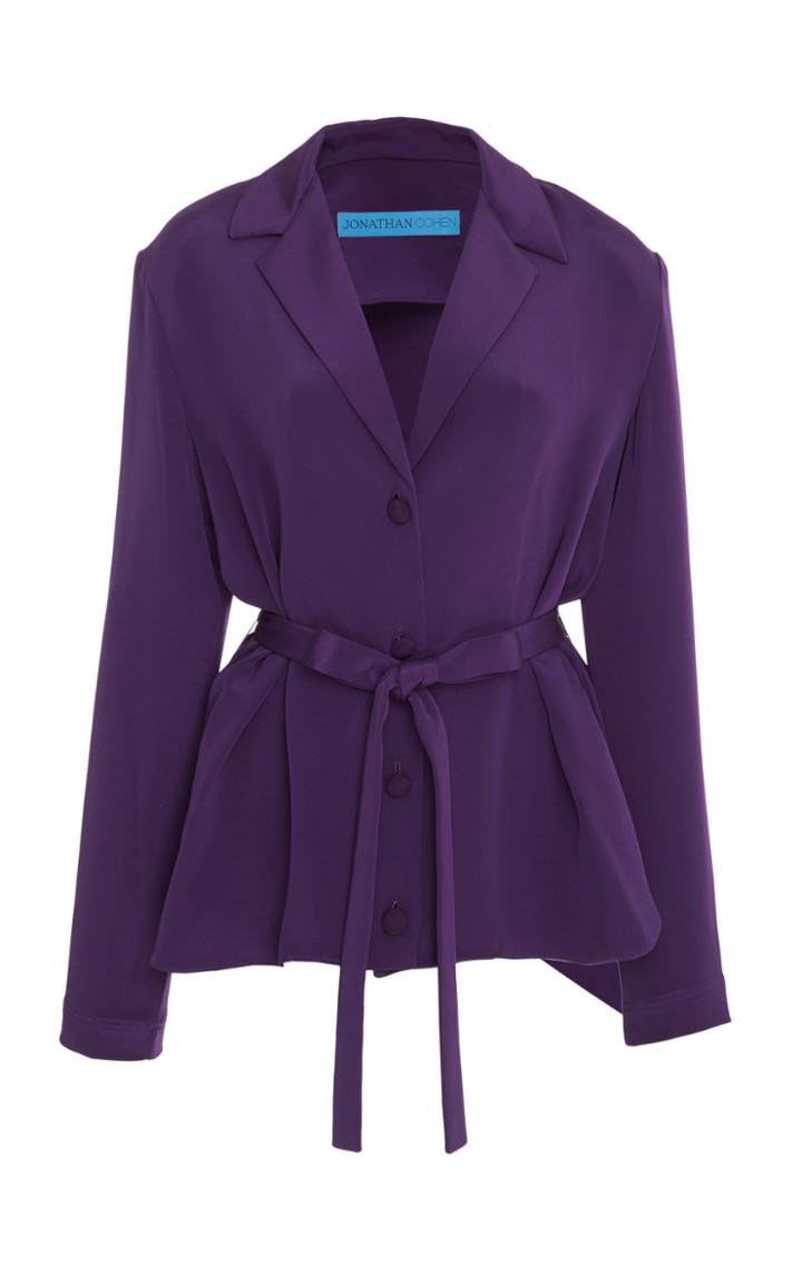Jonathan Cohen Long Sleeve Silk Blouse