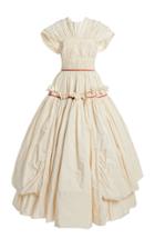 Moda Operandi Molly Goddard Victorie Ribbon-detailed Gathered Taffeta Maxi Dress