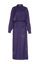 Attico Amina Svarowski Embroidered Wool Dress