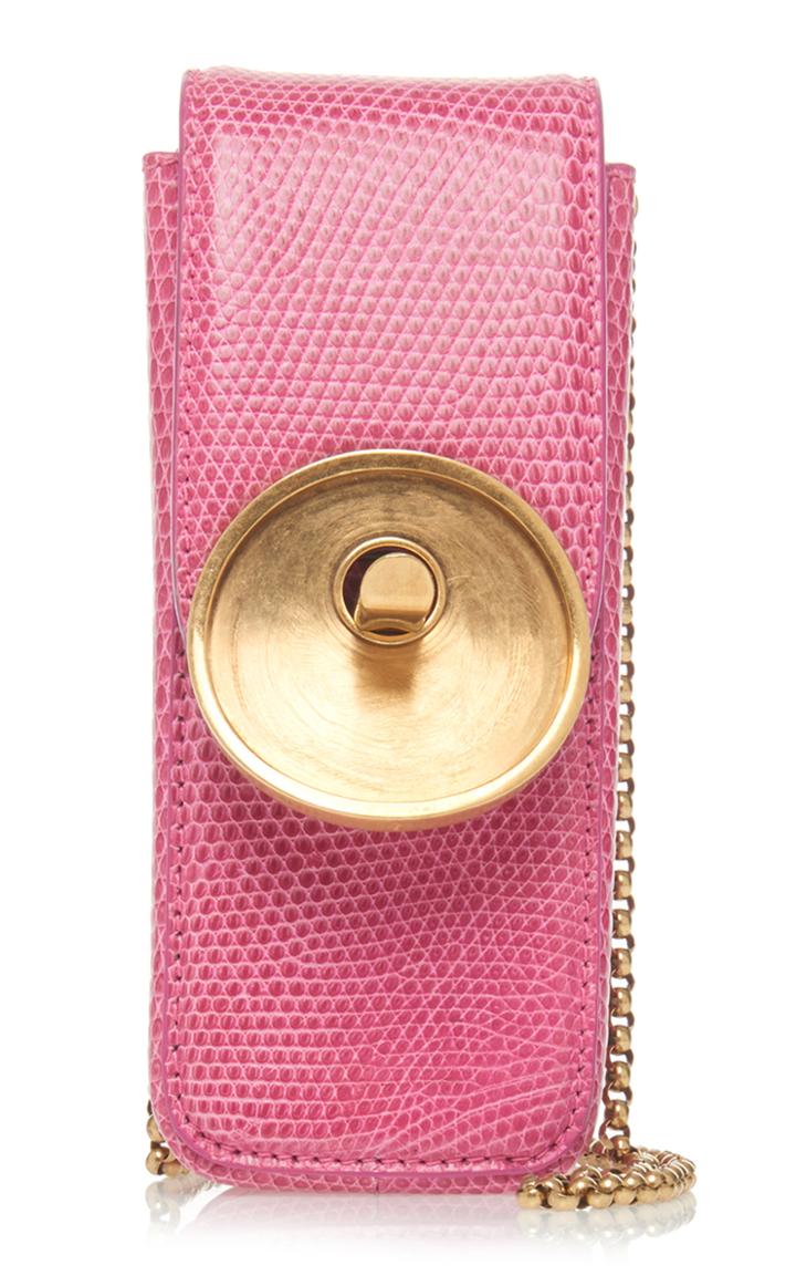 Marni Vertical Lizard Saddle Lock Bag