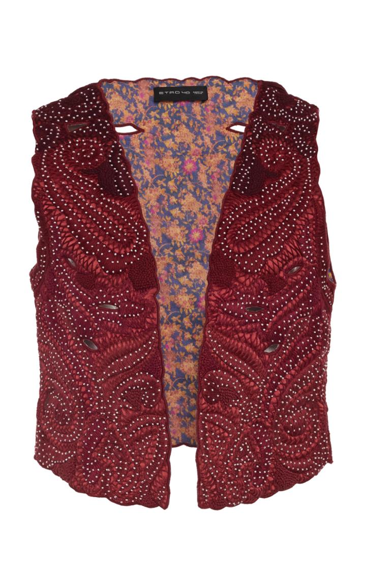 Moda Operandi Etro Paisley Jacquard Vest Size: 40