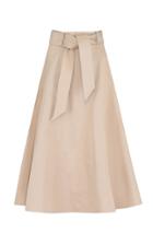 Moda Operandi Martin Grant Belted Cotton Midi Circle Skirt