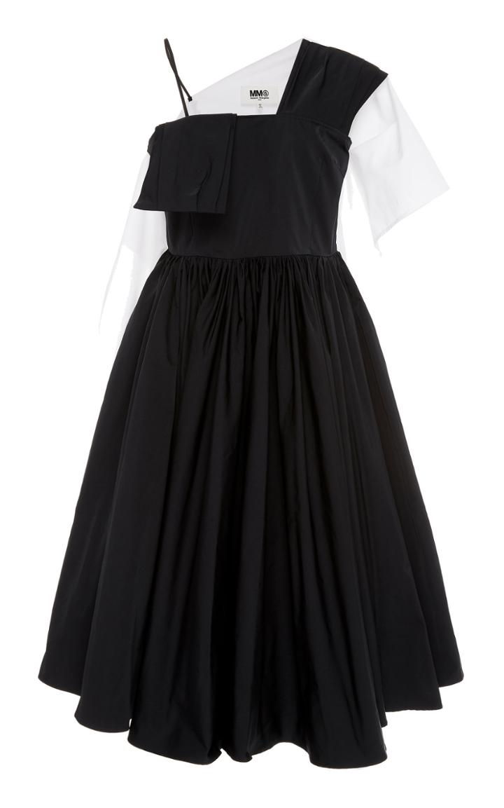 Mm6 Deconstructed Ruffled Crepe Dress