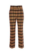 Moda Operandi La Doublej Hendrix Printed Wool-blend Cropped Pants