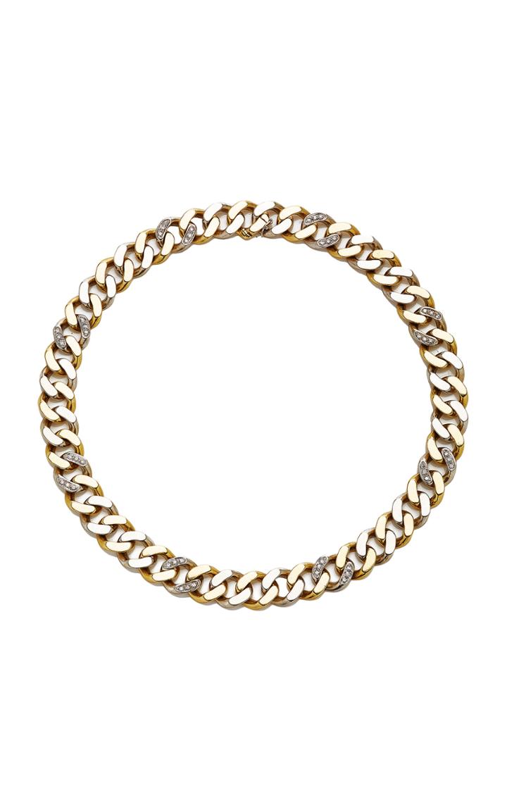 Moda Operandi Eleuteri Vintage 18k Yellow And White Gold And Diamond Necklace