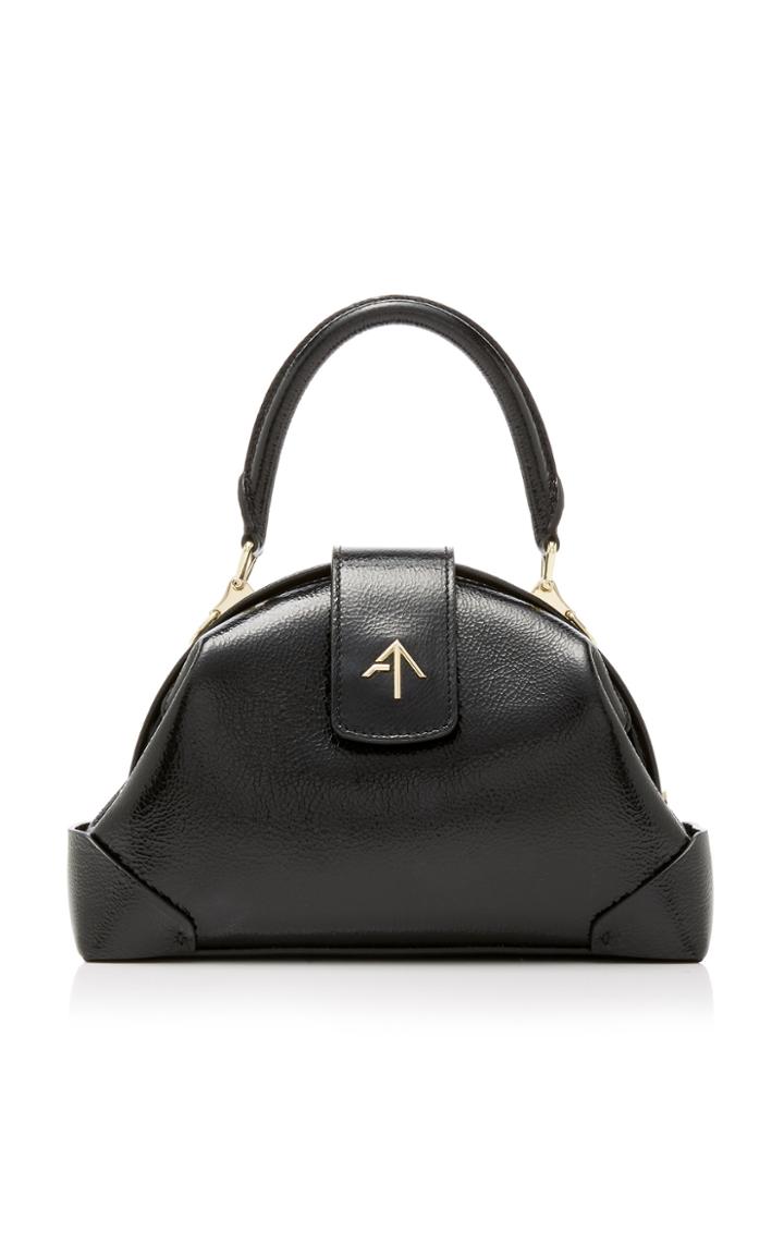 Moda Operandi Manu Atelier Demi Patent Leather Top Handle Bag