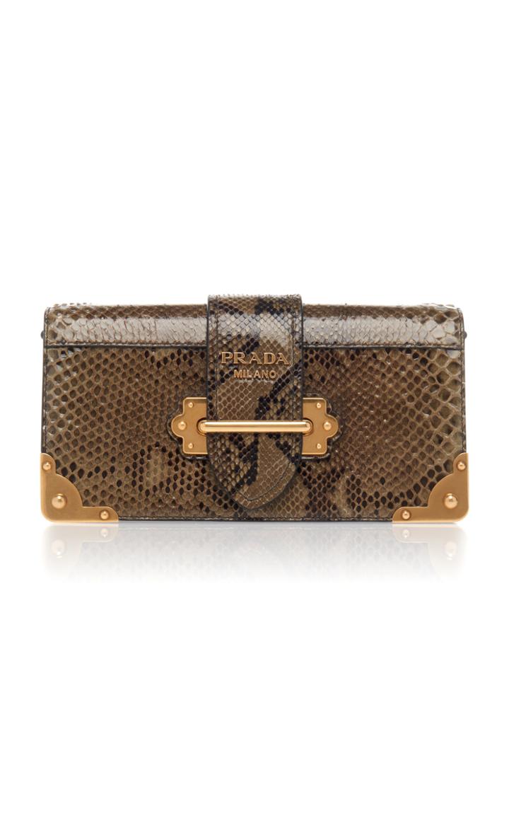Prada Python Clutch