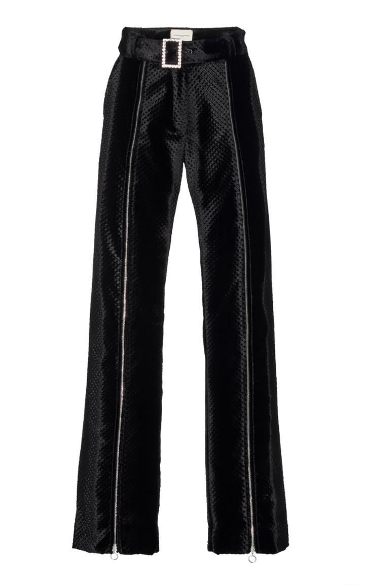 Giuseppe Di Morabito Embossed Velvet Trouser