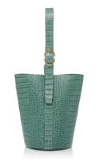Trademark Crocodile Embossed Small Classic Bucket Bag