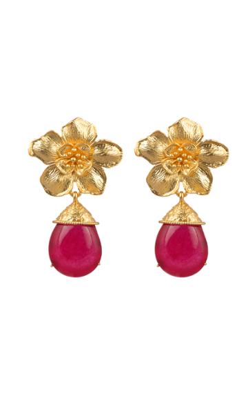 Moda Operandi Valre Gold-plated Cassia Jade Earrings
