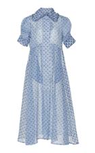 Thierry Colson Tiffen Printed Cotton And Silk-blend Midi Dress