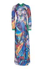 Moda Operandi Y/project Printed Tie-detailed Maxi Dress Size: 34