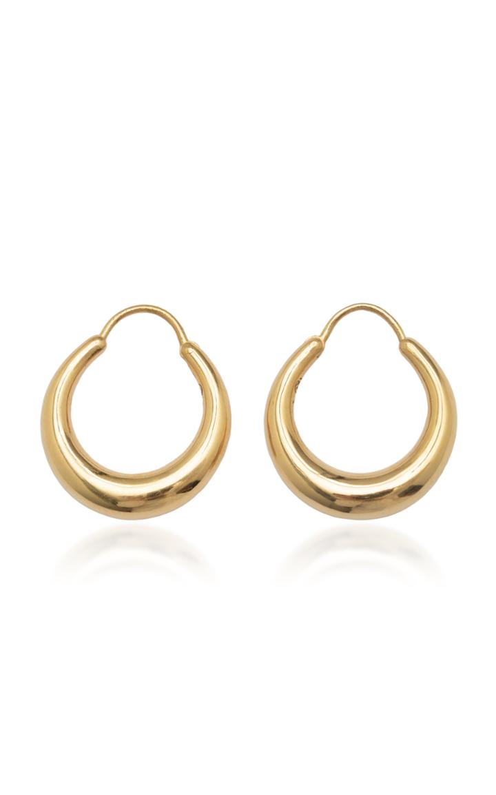 All Blues Snake Earrings Small Thick Polished Vermeil