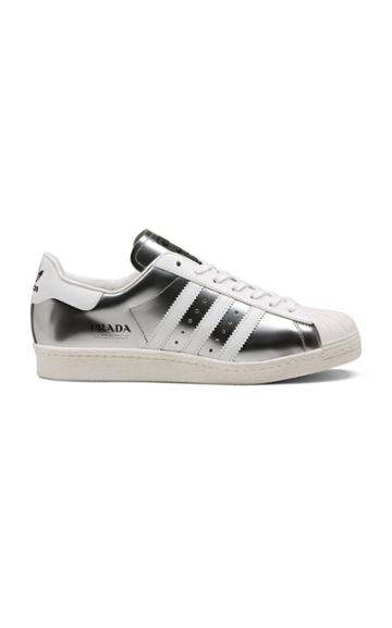 Prada For Adidas Prada For Adidas Superstar Metallic Leather Sneakers