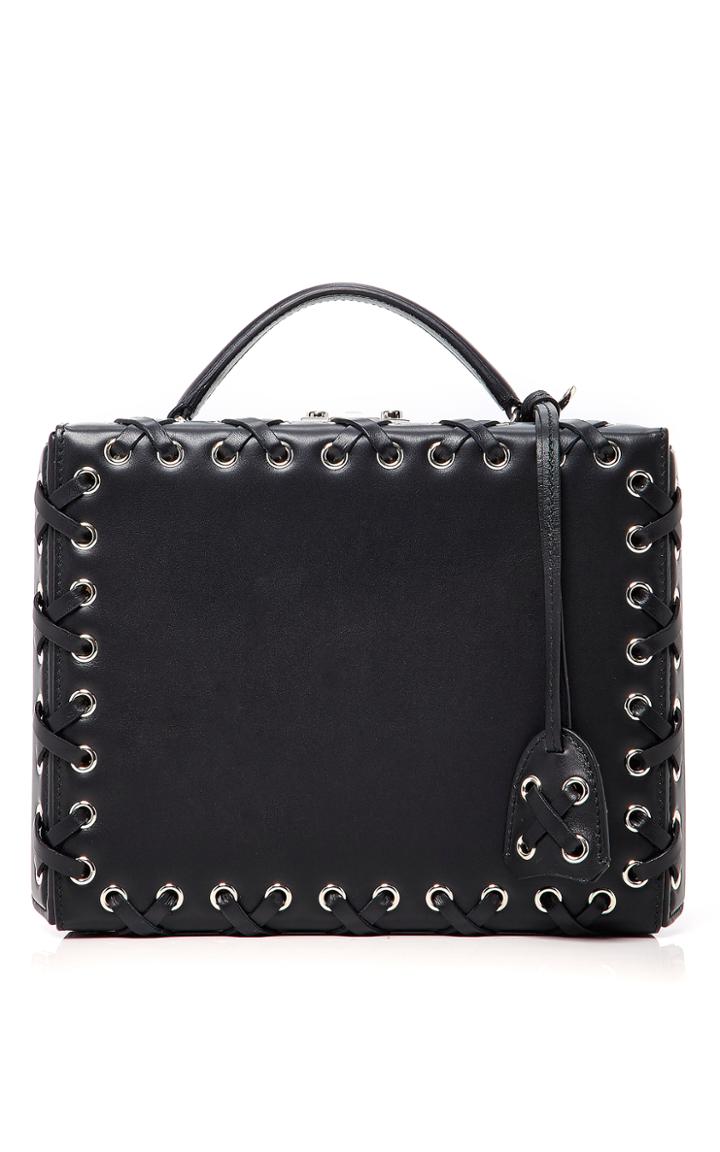 Mark Cross Grace Large Box Bag With Lacing