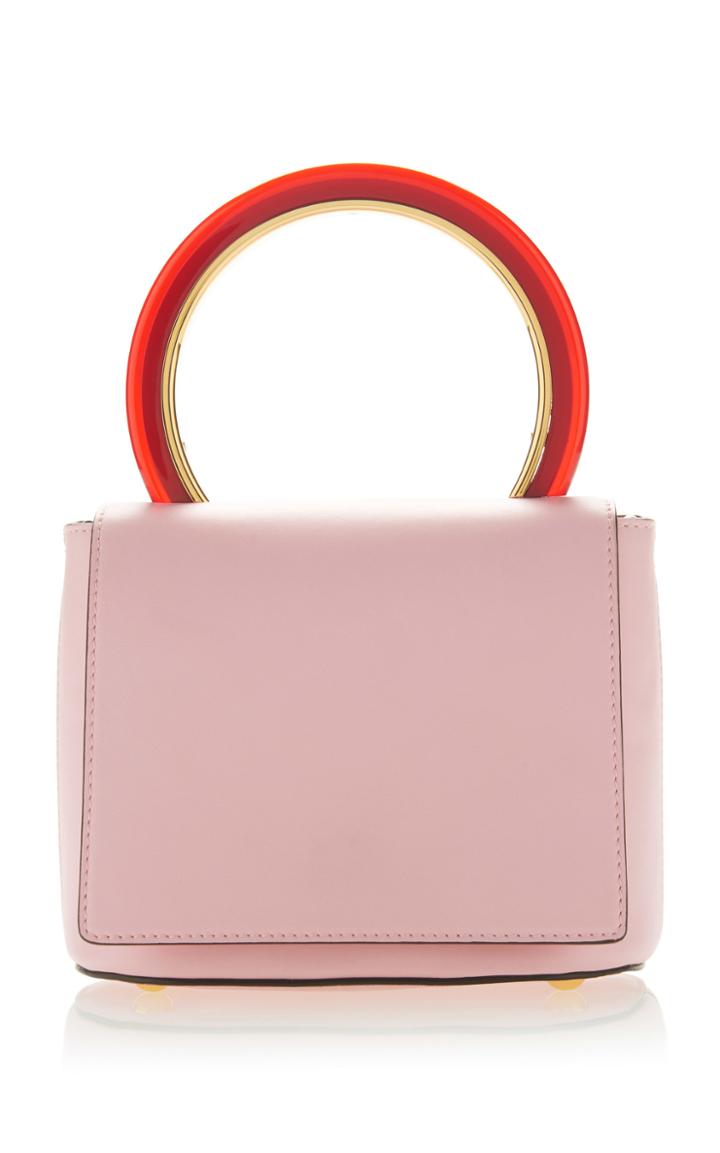 Marni Leather Foldover Top Handle