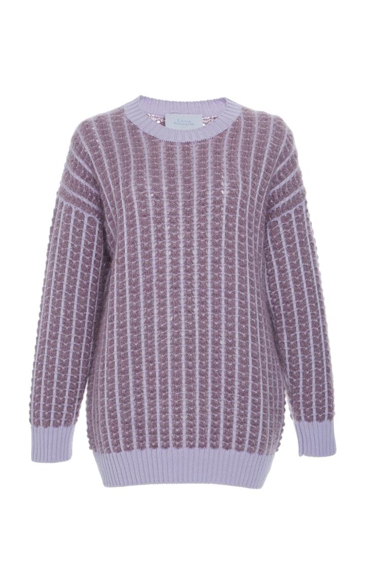 Luisa Beccaria Mohair-blend Striped Sweater
