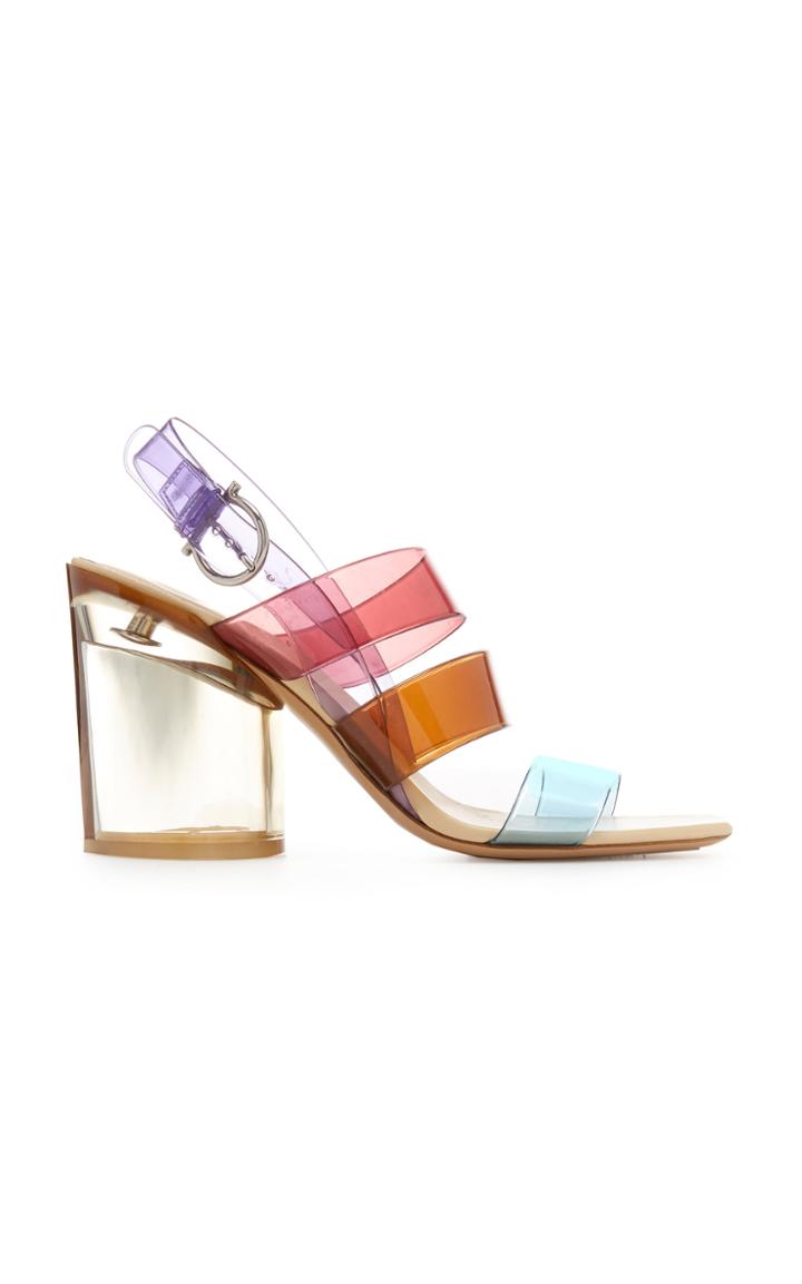 Moda Operandi Salvatore Ferragamo Vibrant Pvc Heels Size: 5.5