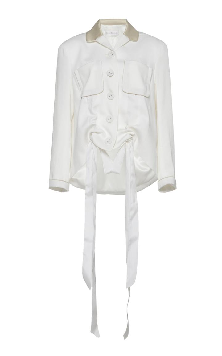 Olivier Theyskens Temper Tailored Satin Jacket