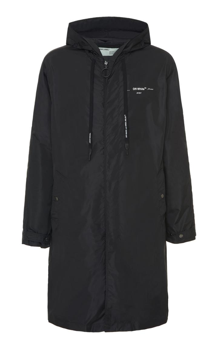 Off-white C/o Virgil Abloh Printed Shell Hooded Raincoat
