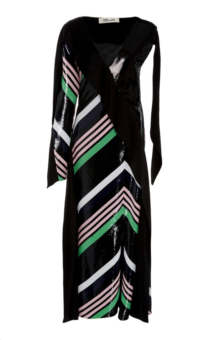 Diane Von Furstenberg Bias Midi Gown