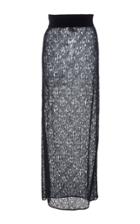 Missoni Argyle Mohair Lace Pencil Skirt