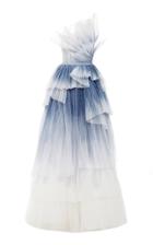 Pamella Roland Hand Pleated Tulle Gown