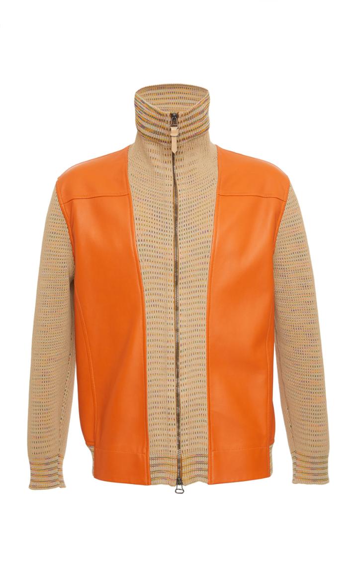 Missoni Leather Knit Jacket