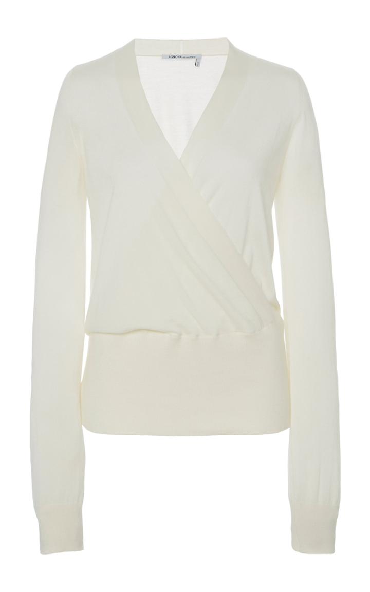 Agnona Cashmere Wrap Sweater