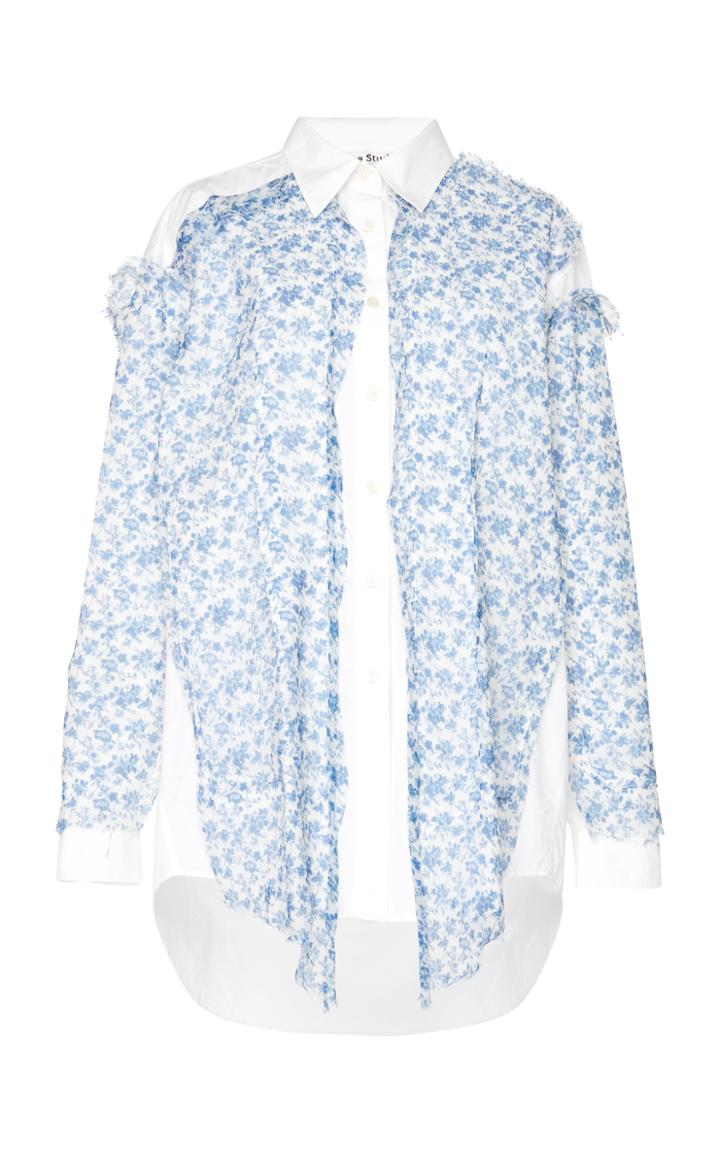 Acne Studios Serene Floral Chiffon Blouse