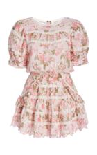 Loveshackfancy Augustine Floral Cotton Mini Dress
