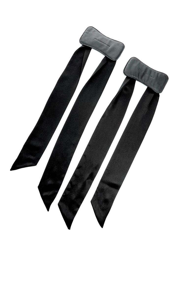 Kiki De Montparnasse My Tie Leather And Silk Cuffs