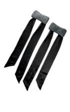 Kiki De Montparnasse My Tie Leather And Silk Cuffs
