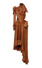 Zimmermann Draped Satin Cutout Dress