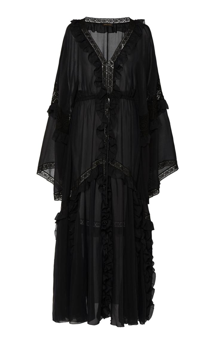 Moda Operandi Zuhair Murad Lace-trim Ruffled Organza Maxi Dress Size: 32