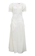Moda Operandi Rejina Pyo Maggie Ruched Organic Cotton Off-the-shoulder Maxi Dress