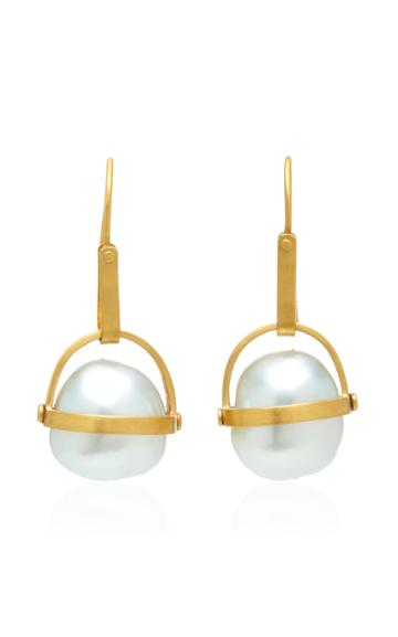 Eli Halili Hanging South Sea Pearl Earrings