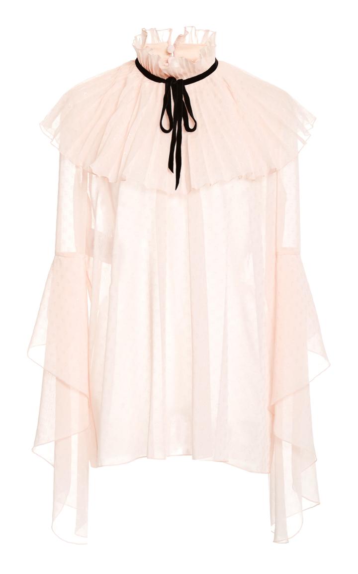 Moda Operandi Philosophy Di Lorenzo Serafini Ruffled Fil Coup Tie-neck Top
