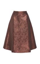 Rochas Brocade Textured Skirt