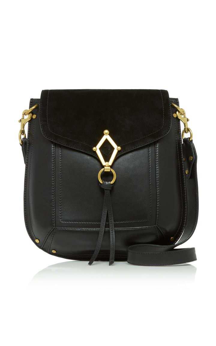 Isabel Marant Roska Leather-trimmed Velvet Bag