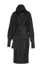 Wanda Nylon Turtleneck Denim Dress