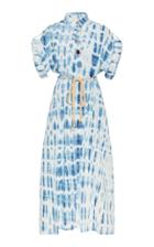 Moda Operandi Nanushka Hanna Cotton Tie Dye Midi Dress Size: M