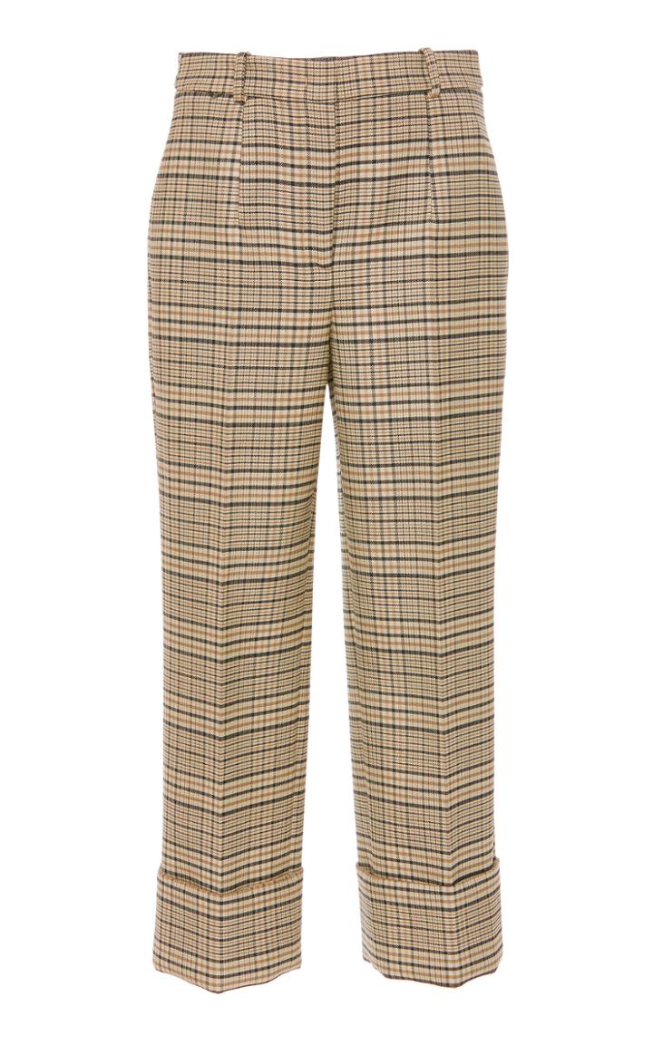 Michael Kors Collection Low-rise Cropped Wool-blend Pants