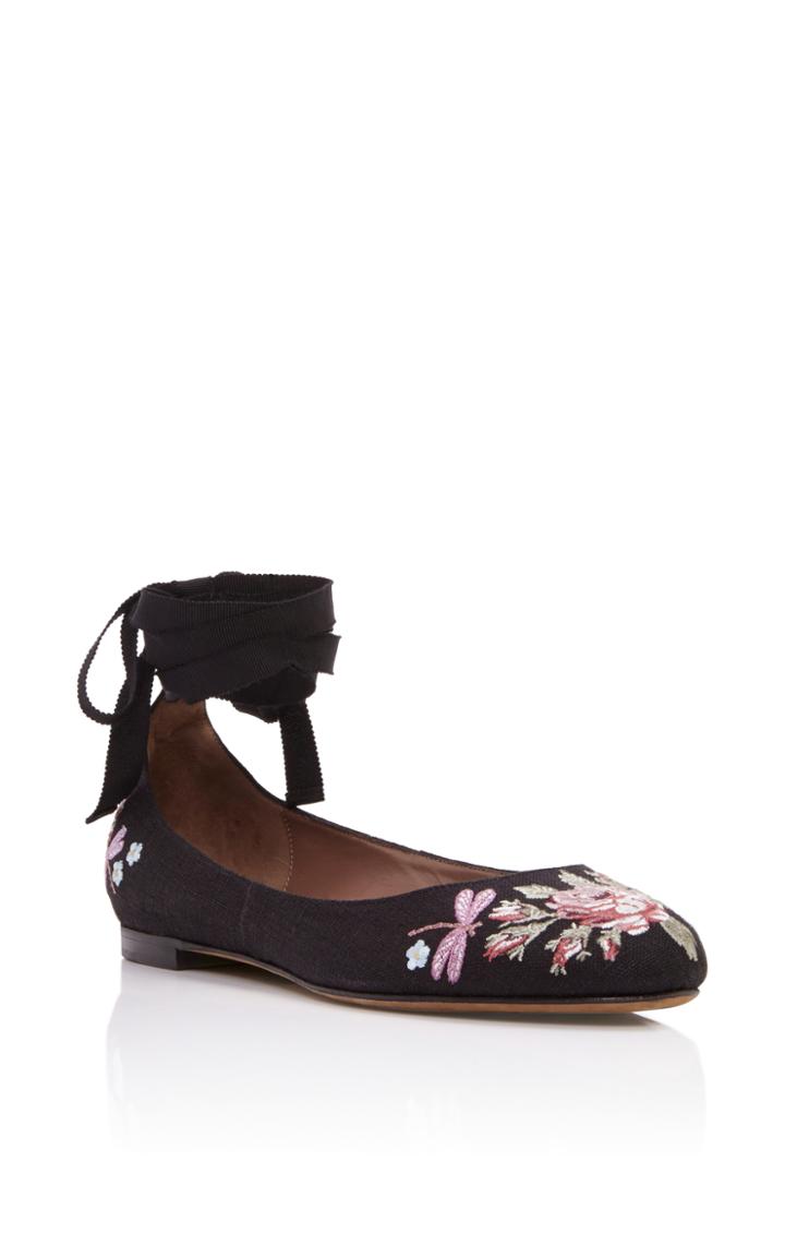Tabitha Simmons Daria Rose Ballerina Flats