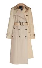 Calvin Klein 205w39nyc Oversized Double Breasted Cotton Gabardine Trench Coat