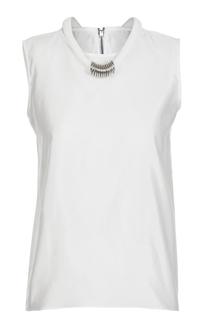 Maticevski Darling Sleeveless Silk Blouse