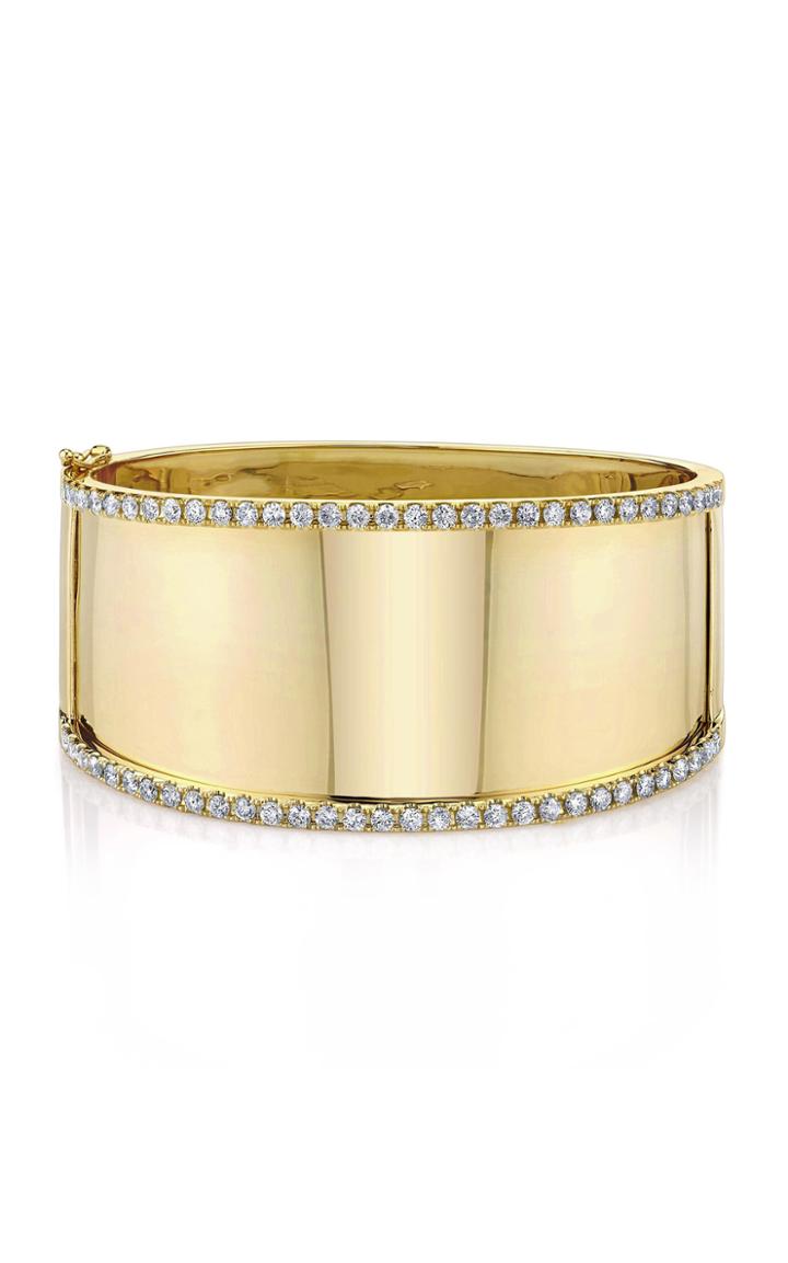 Moda Operandi Shay 18k Yellow Gold Jumbo Diamond Nameplate Bangle