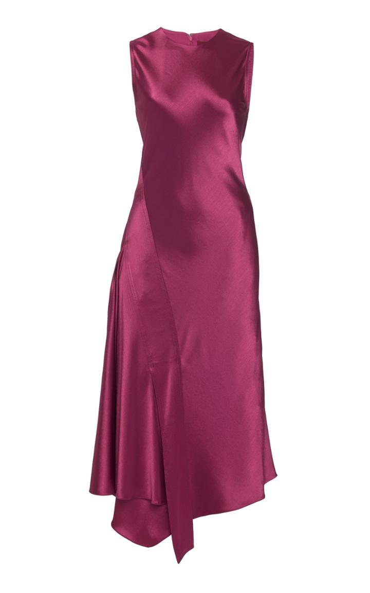 Sies Marjan Vanessa Crinkled Satin Midi Dress