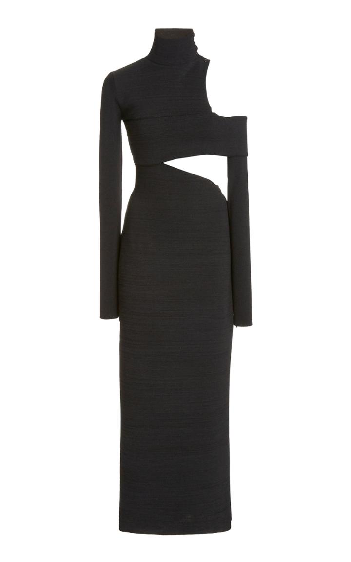 Moda Operandi Proenza Schouler High Neck Knit Cut-out Maxi Dress