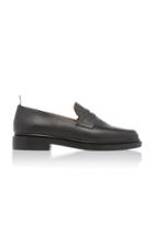 Thom Browne Pebble-grain Leather Penny Loafers